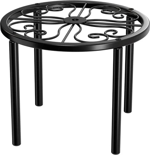 Soporte para plantas – 7.9 x 7.9 x 5.9 pulgadas, soporte de flores para jardín y patio, estante resistente para múltiples plantas en interiores o