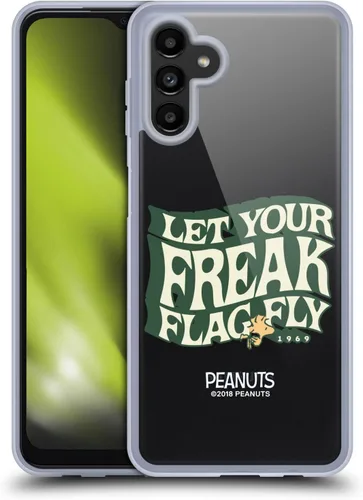 Miniatura 141 de Head Case Designs Funda de gel Woodstock 50th con licencia oficial de Peanuts Snoopy Guitar 1969 [protección de grado militar] compatible