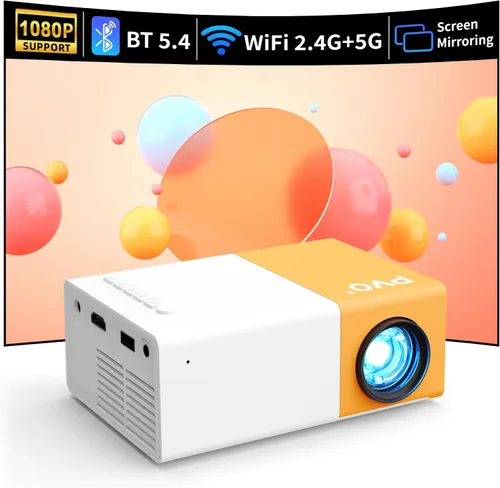 Miniatura 9 de Mini proyector, proyector portátil PVO para dibujos animados, regalo para niños, proyector de cine al aire libre, proyector de video LED Pico