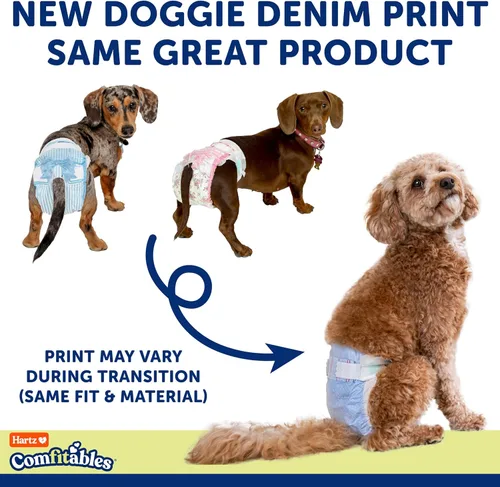 Miniatura 6 de Hartz Pañales desechables para perros, talla M, 32 unidades, ajuste cómodo y seguro, fácil de poner Value Pack