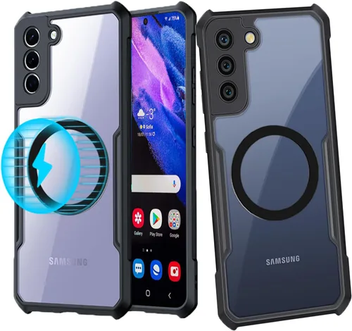Miniatura 34 de Funda magnética para Samsung Galaxy Note 10 (6.3 pulgadas) [compatible con Magsafe] parachoques de TPU suave + parte trasera transparente, Negro