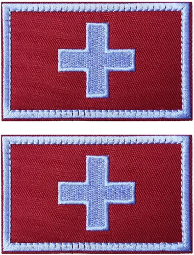 Miniatura 55 de 2 parches de bandera de Japón de AliPlus bordados tácticos militares moral parche apliques gancho y bucle