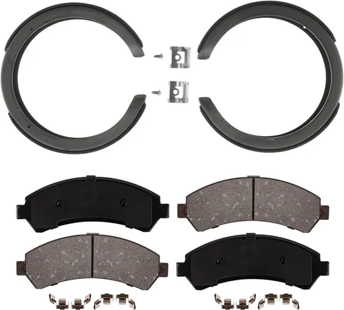 Miniatura 39 de Detroit Axle - Kit de freno trasero para Toyota Tacoma 2005-2019 de 6 orejetas, tambores de freno de disco, zapatas de freno semi-metálicas