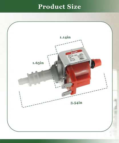 Miniatura 5 de JYPC-2 Bomba de agua electromagnética solenoide para plancha eléctrica, trapeador de vapor/vapor/máquina de café, se adapta a limpiador de alfombras