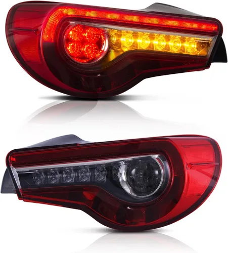 Miniatura 11 de VLAND Conjunto de luces traseras para Toyota GT86 2012-2020, BRZ 2013-2018, FRS 2012-2016 con señal de giro, luz LED DRL, enchufar y usar