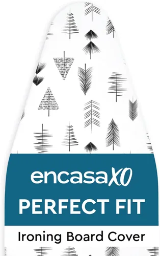 Encasa XO Funda y almohadilla para tabla de planchar de 49 x 18 pulgadas, tamaño estándar, funda acolchada de fieltro grueso de 0.118 pulgadas con