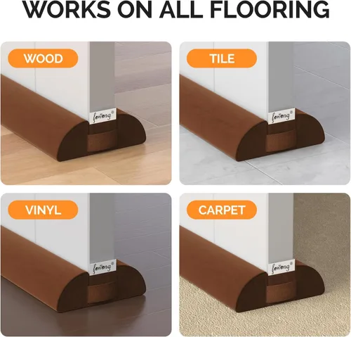 Miniatura 5 de Fowong Tope para Puerta de 36 Pulgadas con Insonorización; Topes para Corriente de Aire Sellados para Puertas Interiores y Exteriores, Bloqueador