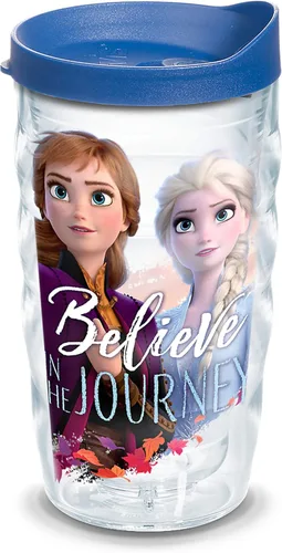 Tervis Disney Frozen 2 - Vaso aislado de doble pared de Anna & Elsa's Journey hecho en Estados Unidos, mantiene las bebidas frías y calientes, 10