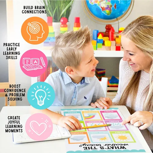 Miniatura 8 de Hadley Designs 16 pósteres educativos para decoración de aulas, carteles educativos pastel para niños de 1 a 3 años, póster de aprendizaje