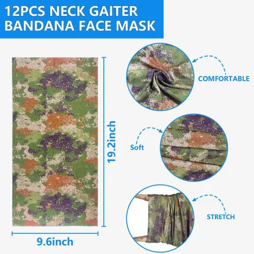 Miniatura 3 de 12 polainas refrescantes para el cuello para hombres y mujeres, transpirables, protección solar, bandanas para el cuello
