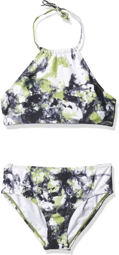 Miniatura 9 de Kanu Surf Mahina bikini halter de 2 piezas para niñas, traje de baño para playa mahina azul