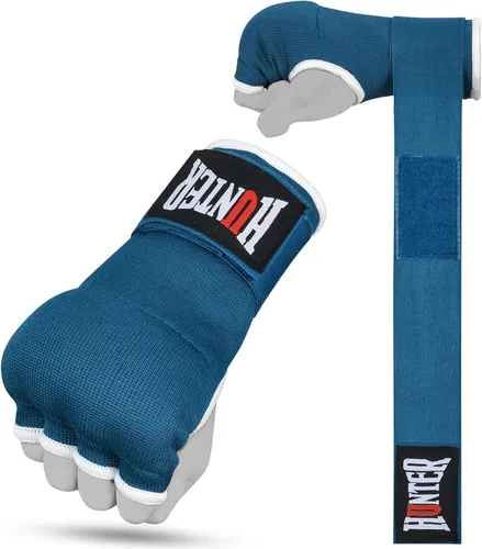 Miniatura 11 de HUNTER - Guantes interiores acolchados con gel y vendas de mano para boxeo, vendas elásticas de entrenamiento rápido para hombres y mujeres, Rosa
