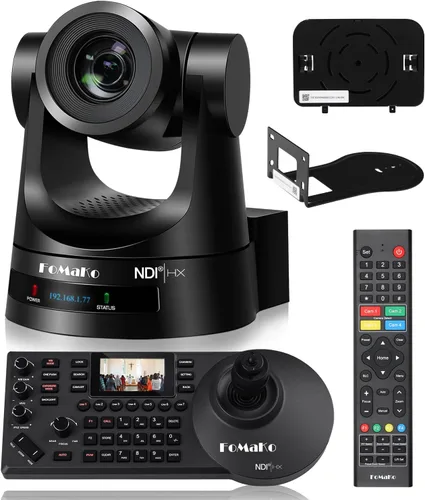 Miniatura 11 de FoMaKo Cámara PTZ 4K NDI de 60 fps 30x, compatible con salida NDI HX3 4K 60fps, zoom óptico de 30x, seguimiento automático AI Gen 3