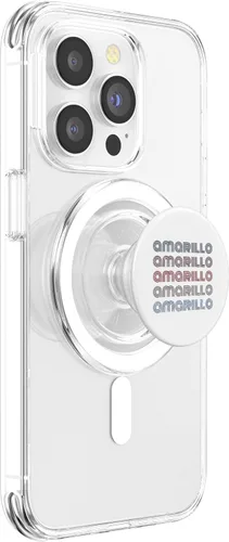 Miniatura 3 de USA 70's City Retro Vintage Amarillo PopSockets MagSafe PopGrip for iPhone