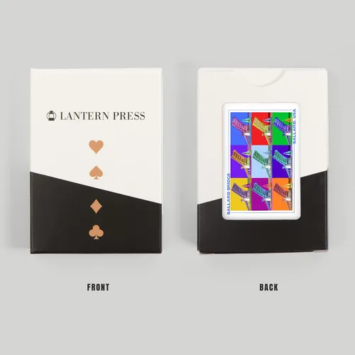 Miniatura 8 de Lantern Press Ballard Bridge, Seattle, WA, Pop Art, 52 Playing Cards for Adults, Poker Size Card Deck