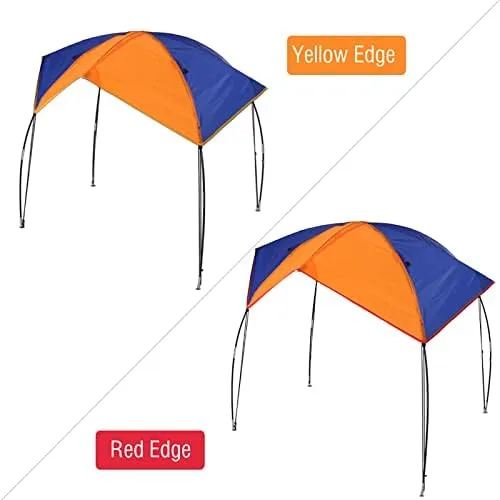 Miniatura 8 de Tbest Toldo inflable para kayak, refugio de sombra para barco, 2/3/4 personas, refugio solar para barco, cubierta de toldo de vela, toldo de pesca