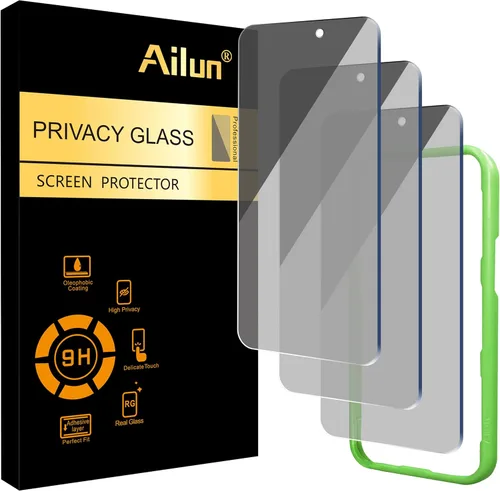 Miniatura 8 de Ailun Protector de pantalla de privacidad para iPhone 16e / iPhone 14 / iPhone 13 / iPhone 13 Pro [6.1 pulgadas] paquete de 2 fundas de vidrio