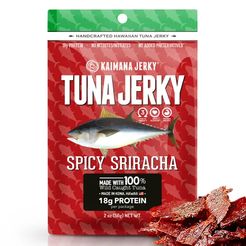 Miniatura 12 de Kaimana Ahi Atún Jerky, chile hawaiano, 2 onzas, capturado en la naturaleza, alto en Omega 3, totalmente natural, fabricado en los Estados Unidos