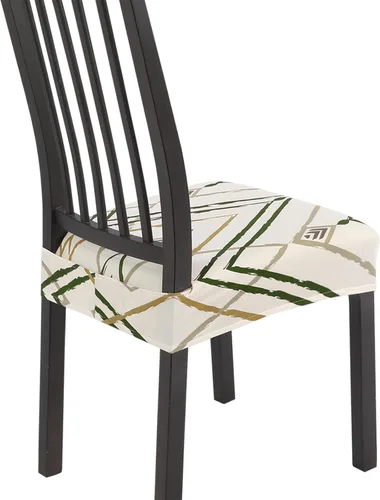 Miniatura 71 de SearchI Juego de 6 Fundas de Asiento para Sillas de Comedor Elásticas, Fundas de Asiento Suave Extraíbles y Lavables para Sillas de Comedor, Flor