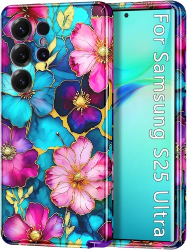Miniatura 14 de Btscase para Samsung Galaxy S25, [Probado contra caídas de grado militar] Funda protectora de diseño de patrón de mármol, resistente, delgada