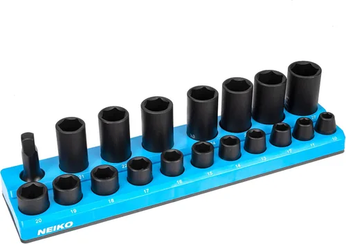 Miniatura 4 de NEIKO 03975A - Soporte magnético para llaves de tubo, unidad de 1/2 pulgadas, bandeja para llaves de tubo de 25/64 a 1.06 pulgadas SAE, organizador