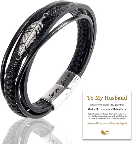 Miniatura 42 de Pulsera de cuero para hombre (mahua/matikou/yuanquan/8 Infinity)