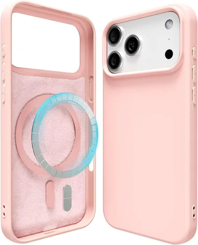 Miniatura 158 de oakxco Funda de silicona para iPhone 12 Pro Max, magnética, compatible con carga inalámbrica Magsafe, cubierta protectora de goma suave y delgada