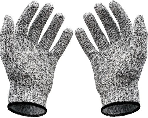 Guantes seguros resistentes a cortes de alto rendimiento EN388 grado alimenticio nivel 5 protección para hombres y mujeres cocina