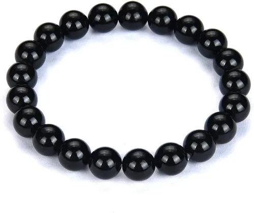 Adabele 1pc Natural Stretch Gemstone Bracelet 8mm (0.31") Bead 7" to 8.5 inch Healing Crystal Energy Quartz Chakras Jewelry Women Men Birthday Gift