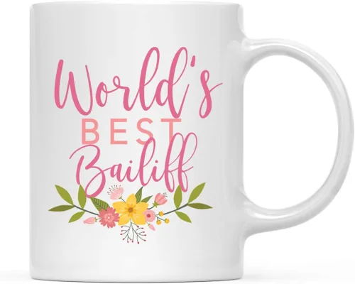 Miniatura 15 de Andaz Press Taza de café de 11 oz, regalo de broma de la mejor abbuela del mundo, diseño floral, paquete de 1