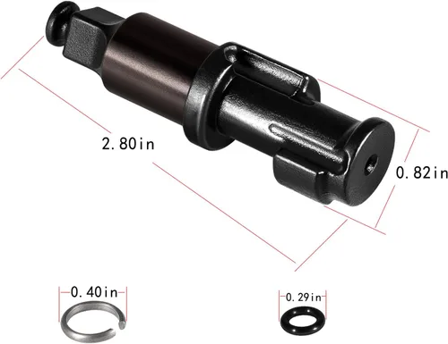 Miniatura 5 de Yunque de repuesto de llave de impacto de 3/8 pulgadas con junta tórica y clip de retención apto para Ingersoll Rand IR2112 e IR2115 reemplaza parte