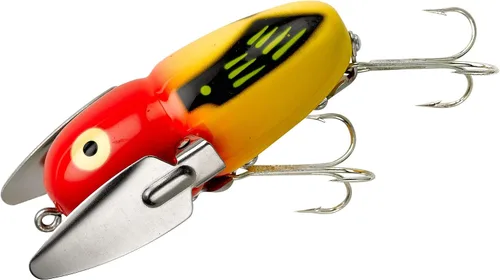 Heddon Crazy Crawler - Señuelo de pesca de Topwater de acción salvaje Amarillo