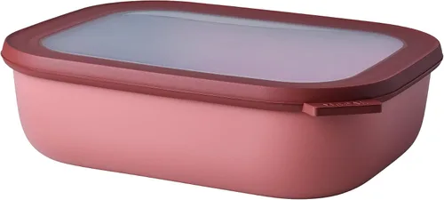 Miniatura 55 de Mepal Cirqula - Recipiente circular rectangular para almacenar y servir alimentos con tapas transparentes, perfecto para preparación de alimentos