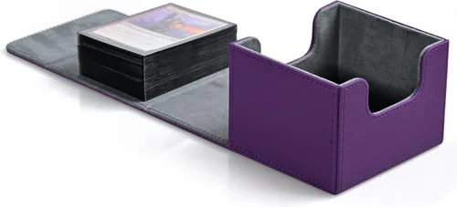 Miniatura 28 de Caja de almacenamiento de cartas ZLCA para cartas de intercambio, caja de cubierta de baraja MTG Commander con capacidad para más de 120 cartas