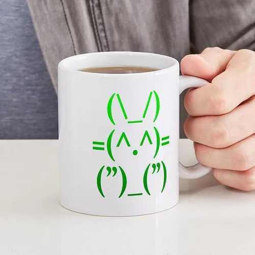 Miniatura 6 de CafePress Ascii - Taza de café de cerámica, taza de té, 11 onzas