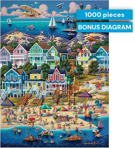 Miniatura 6 de Buffalo Games Eric Dowdle Outer Banks - Rompecabezas de 1000 piezas - 26.75 x 19.75 pulgadas, rectangular, diagrama de referencia incluido, arte