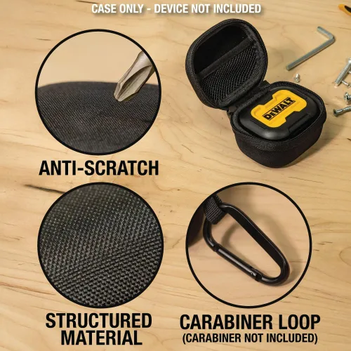 Miniatura 5 de DEWALT Funda protectora resistente para auriculares TWS y altavoz portátil, compacta y ligera con funda de auriculares EVA, carcasa dura, a prueba