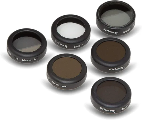 Miniatura 2 de Ultimaxx Kit de filtro de lente de cámara de 8 piezas para DJI Mavic Air, filtros multicapa, accesorios protectores de lente, juego de 6 filtros