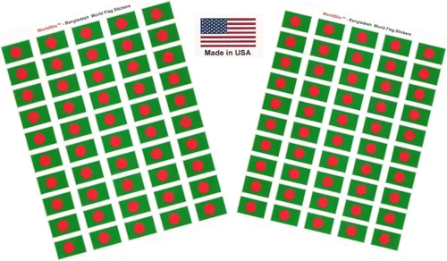 Miniatura 314 de 100 calcomanías de la bandera de Alaska; 1.5" x 1" hechas en Estados Unidos, calcomanías autoadhesivas de la bandera del estado para álbumes