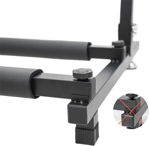 Miniatura 4 de Soporte de bajo para múltiples guitarras con soporte plegable (5 espacios)