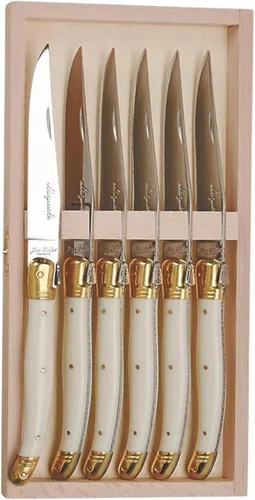 Miniatura 9 de Jean Dubost Laguiole - Juego de 6 cuchillos para carne, acero inoxidable