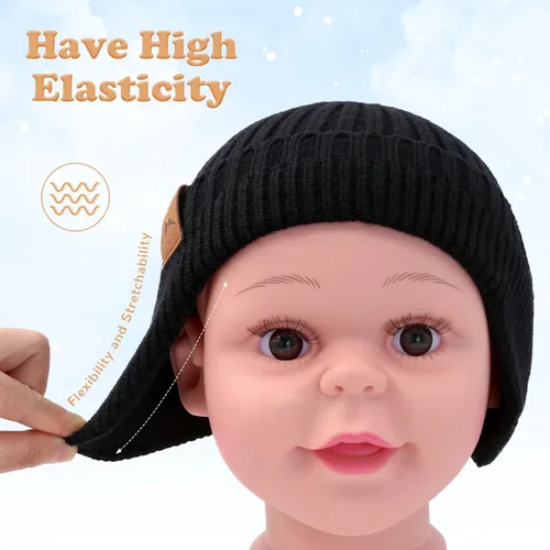 Miniatura 2 de POXIMI Gorro de invierno para bebé, gorro cálido para niña, con orejeras