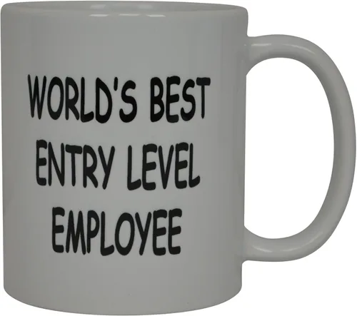 Miniatura 2 de Rogue River Tactical La mejor taza de café divertida del mundo, el mejor empleado de nivel de entrada del mundo, sarcástico, novedoso, broma, gran