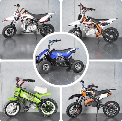Miniatura 6 de RUTU - Manillares de 7/8 pulgadas para moto de cross para niños de 49-70 cc, barra de mango resistente para 2 tiempos ATV Dirt Bike KX, scooter Negro
