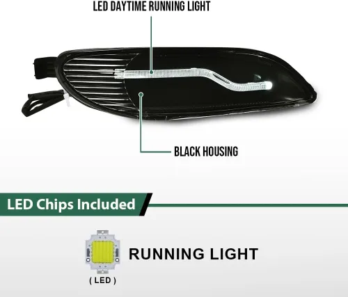 Miniatura 9 de GRAND ORANGE - Juego de luces antiniebla LED compatible con Toyota Corolla 2001-2008 / Adecuado para Toyota Camry 2002-2004, lámparas antiniebla LED