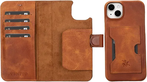 Miniatura 183 de Venito Florence - Funda de piel compatible con Samsung Galaxy S9, extra segura con bloqueo RFID, cartera desmontable para teléfono (gris decolorado)