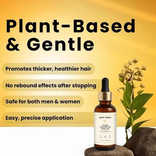 Miniatura 6 de Suero para el crecimiento del cabello para mujeres y hombres — USDA Organic, 10 en 1 Tricho10™ suero para el cuero cabelludo para un cabello más