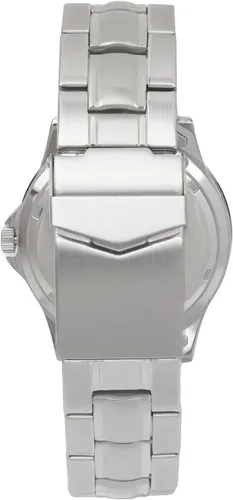 Miniatura 3 de SunTime Reloj de cuarzo de 1.575 in para hombre, correa de acero inoxidable de 0.787 in, esfera Gameday Tulane ola verde