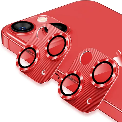 Korecase - Protector de lente de cámara para iPhone 13/iPhone 13 Mini, protector de lente de cámara de vidrio templado de metal, película de lente