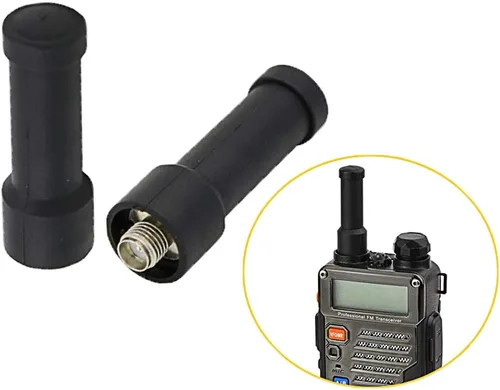 Miniatura 3 de Mini walkie-talkie de mano de doble banda VHF136-174MHz 400-470MHz de doble uso walkie-talkie antena SMA hembra adecuada